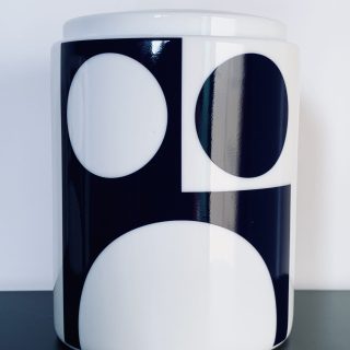 Image of the Verner Panton Menu storage jar offered in this ad.