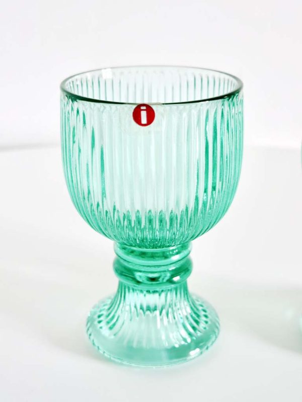 Iittala Aalto Kokko Viktor Wijnglazen set van 2 groen