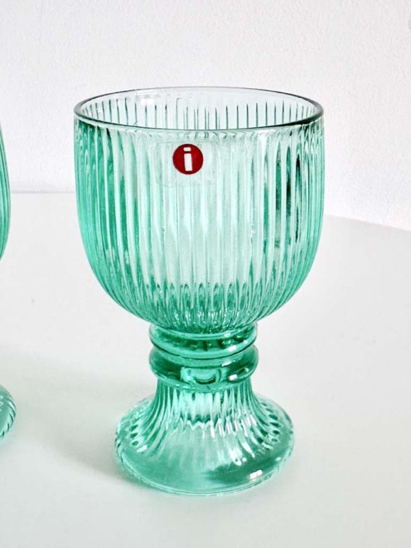 Iittala Aalto Kokko Viktor Wijnglazen set van 2 groen