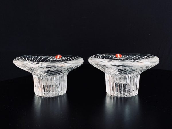 Image du lot de 2 bougeoirs Iittala Poppa proposé dans cette annonce.