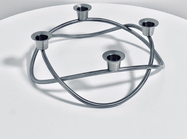 Image of the Georg Jensen Season candleholder offered in this ad.