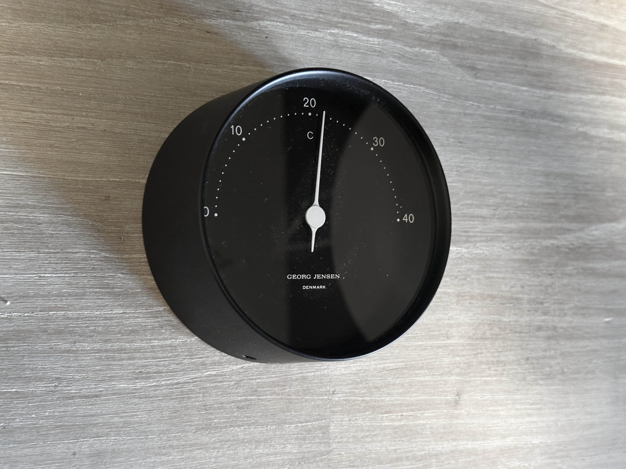 Georg Jensen Thermometer Zwart Ø 10 cm Henning Koppel