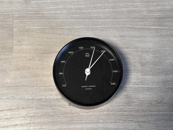 Georg Jensen Barometer Zwart Ø 10 cm Henning Koppel