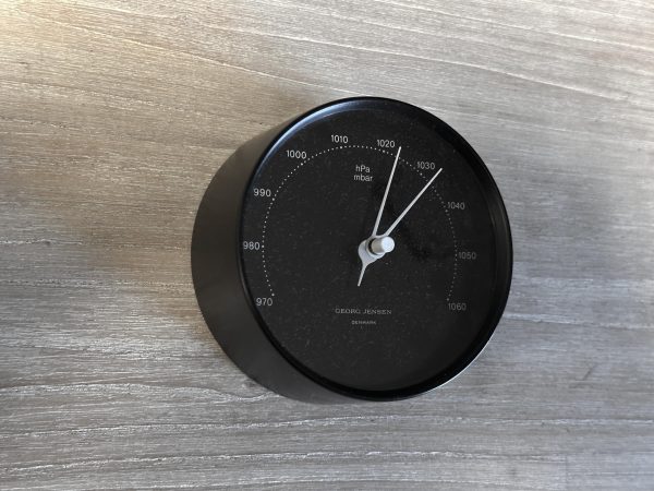 Georg Jensen Barometer Zwart Ø 10 cm Henning Koppel