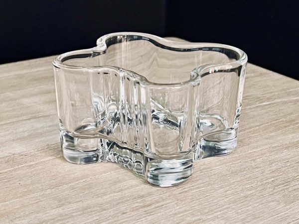 Iittala Alvar Aalto waxinelichthouder transparant