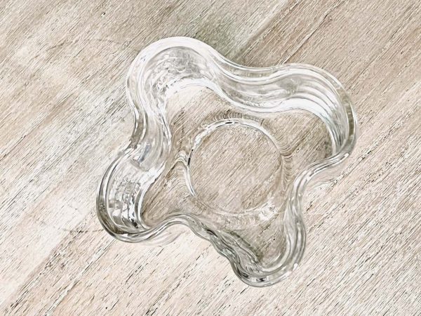 Iittala Alvar Aalto waxinelichthouder transparant