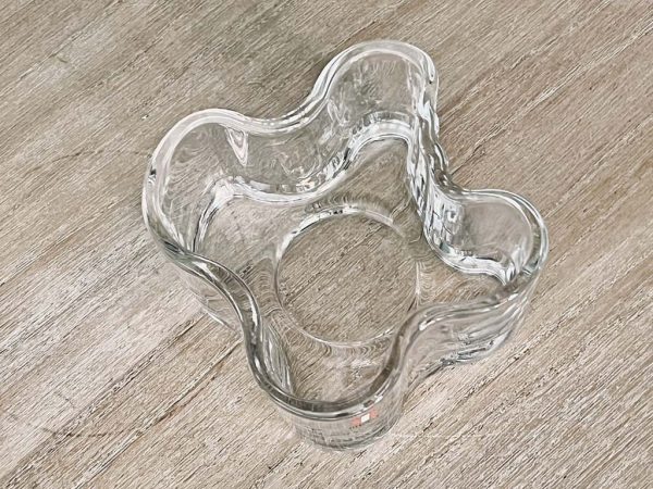 Iittala Alvar Aalto waxinelichthouder transparant